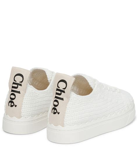 chloe lauren sneaker|crochet lace sneakers.